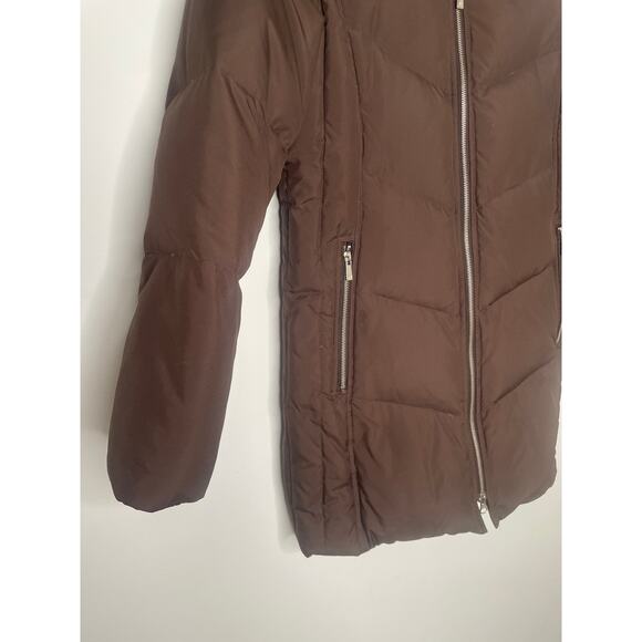 Michael Kors Quilted Down Puffer Coat Size Small Small Zip Front Winter Jacket - Picture 3 of 10